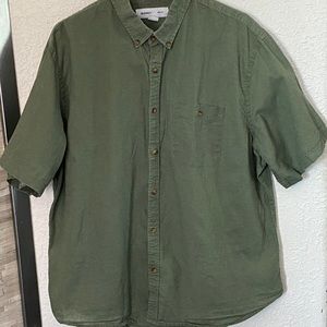 OLD NAVY BUTTON DOWN OLIVE GREEN SHIRT SIZE XXL